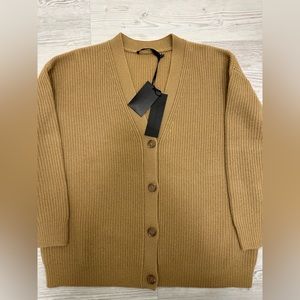 Jenni Kayne Cashmere Cocoon Cardigan in Camel size XS